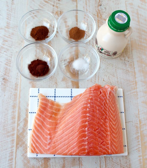 Baked Cinnamon Chipotle Salmon is a healthy, gluten free recipe that has the perfect balance of sweet and spicy, and is made in only 29 minutes for a quick and easy meal!