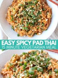 pad thai noodles in bowl