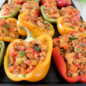 Buffalo Chicken Stuffed Peppers