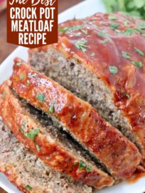 meatloaf sliced on a plate